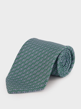 Green Trofeo Silk Tie Suits Mens - men's suits outlet