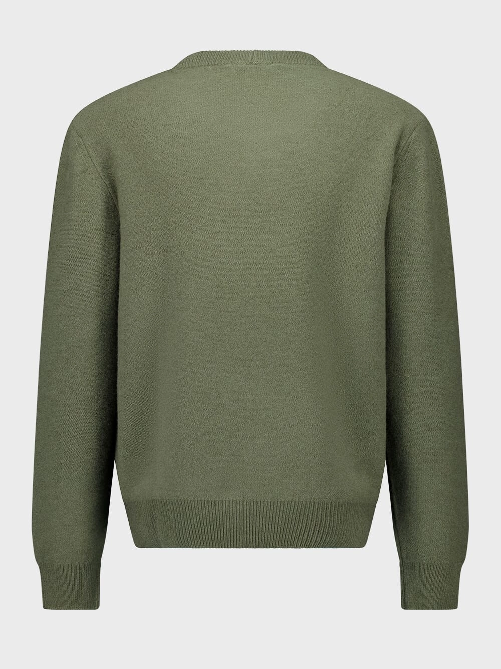 Green Wool Crew-Neck Jumper