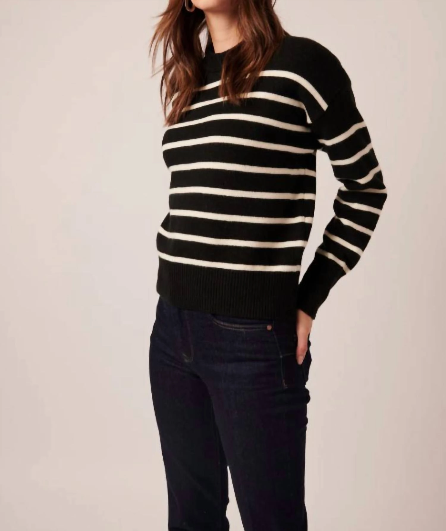 Greir Striped Sweater In Parisienne