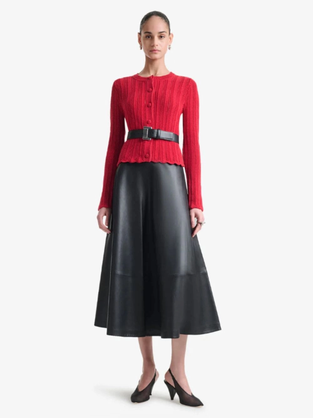 Grenadine Red Mariette Cardigan