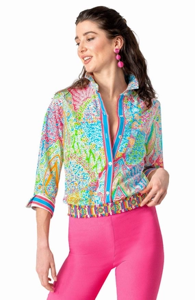 Gretchen Scott Boyfriend Shirt - Grand Bazaar womens blouses promo