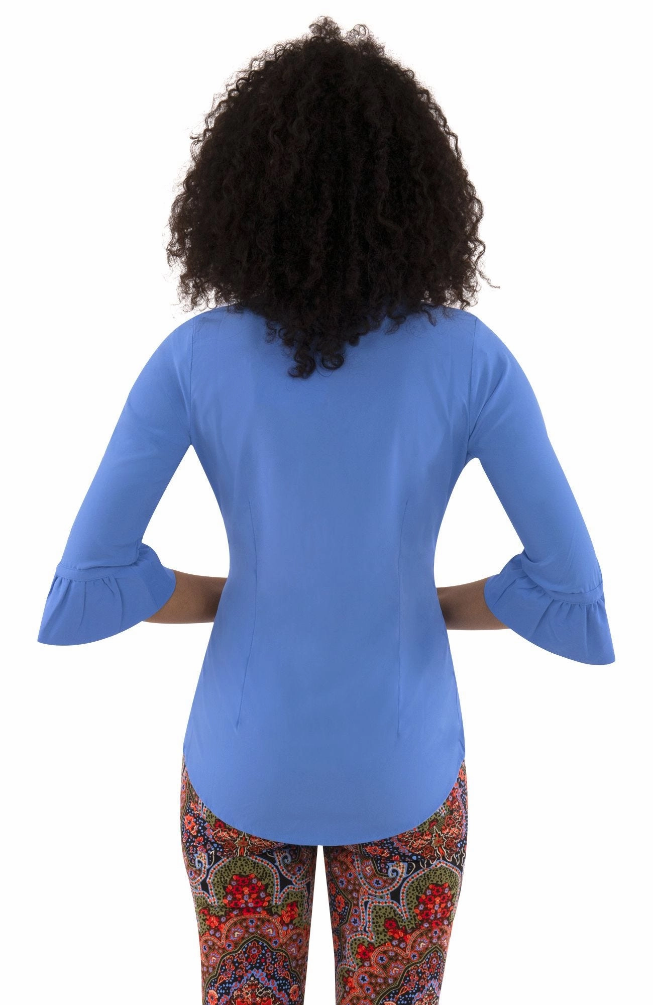 Gretchen Scott Priss Chiffon Blouse - French Blue