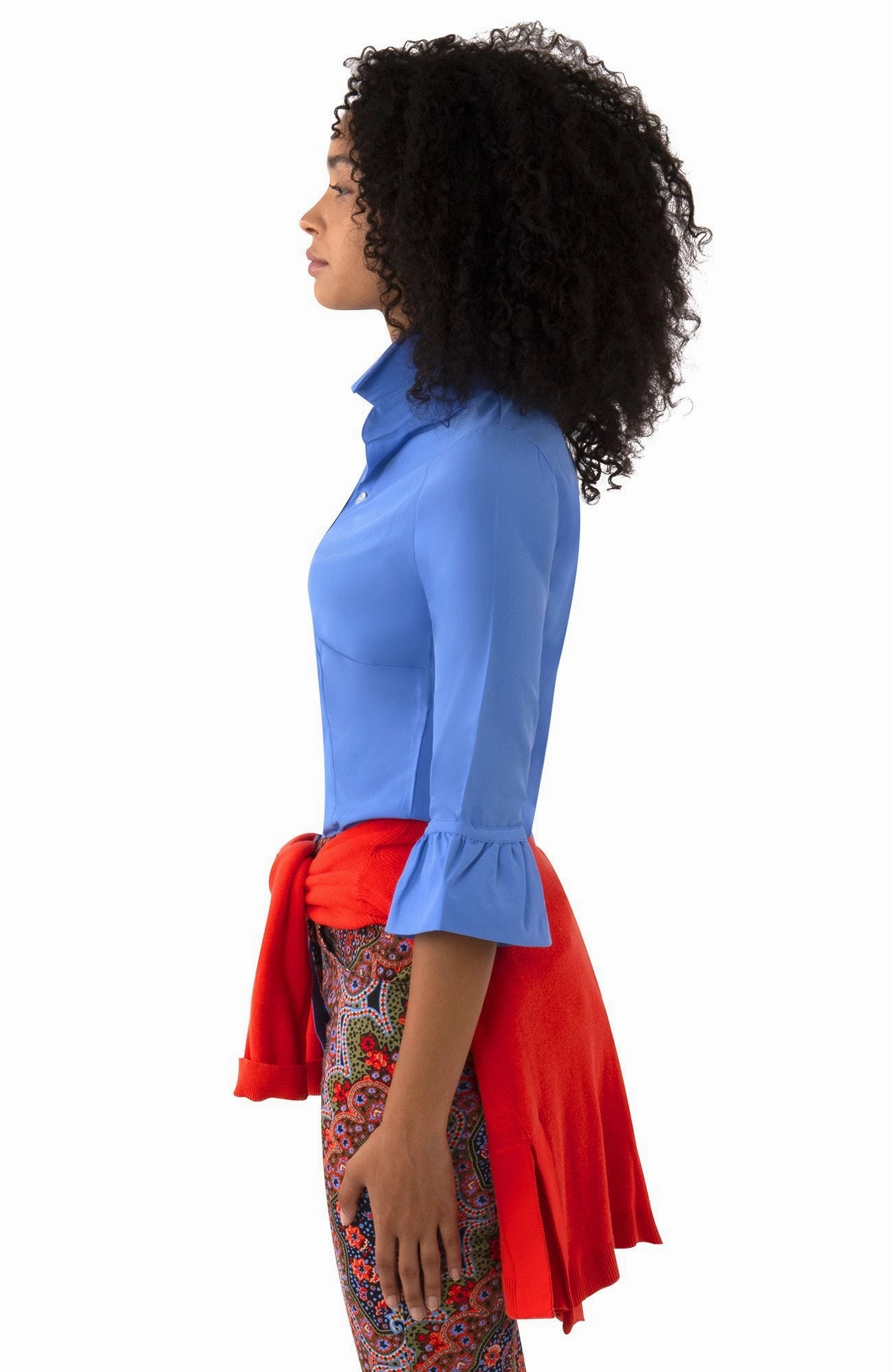 Gretchen Scott Priss Chiffon Blouse - French Blue