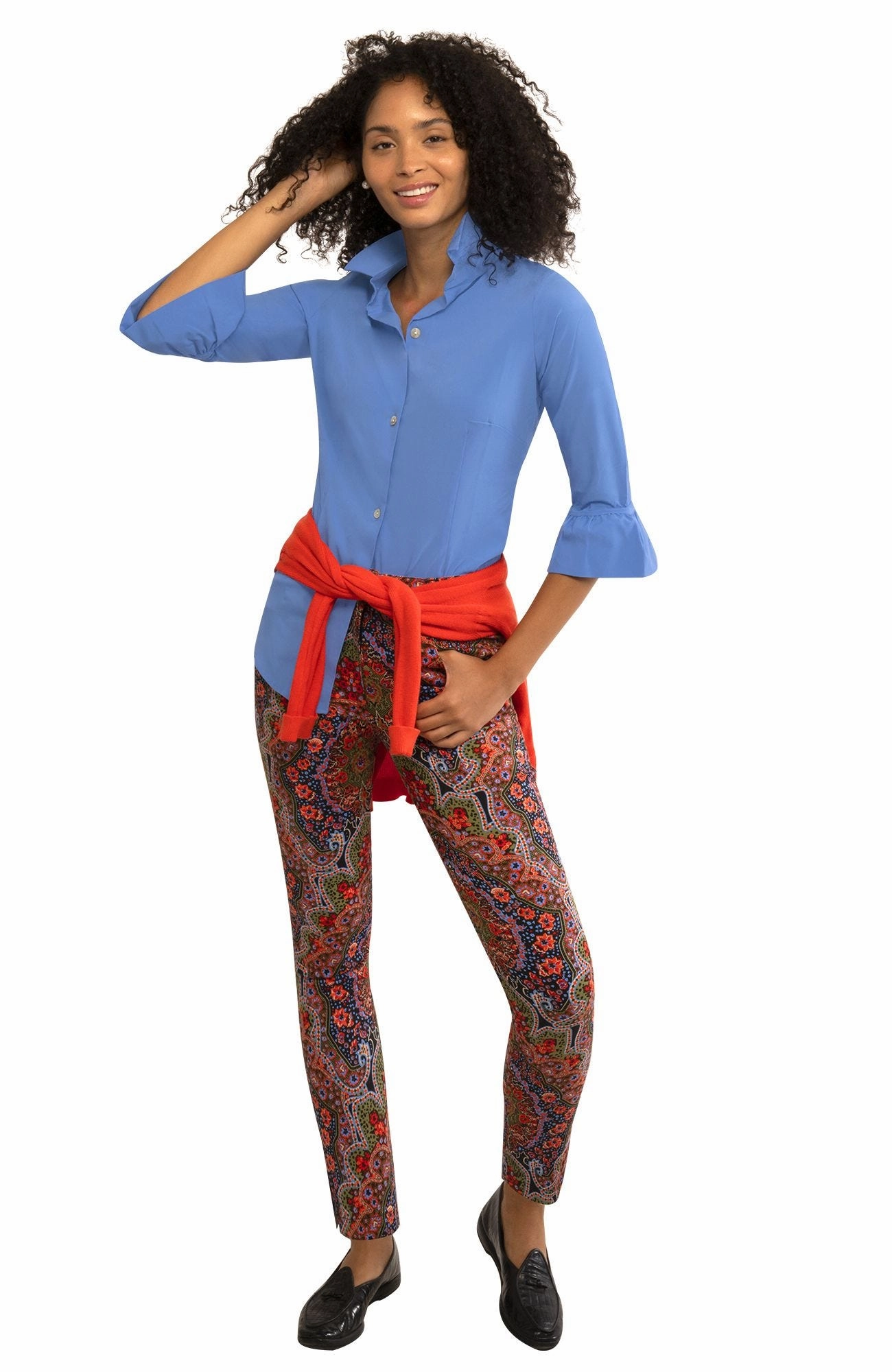 Gretchen Scott Priss Chiffon Blouse - French Blue