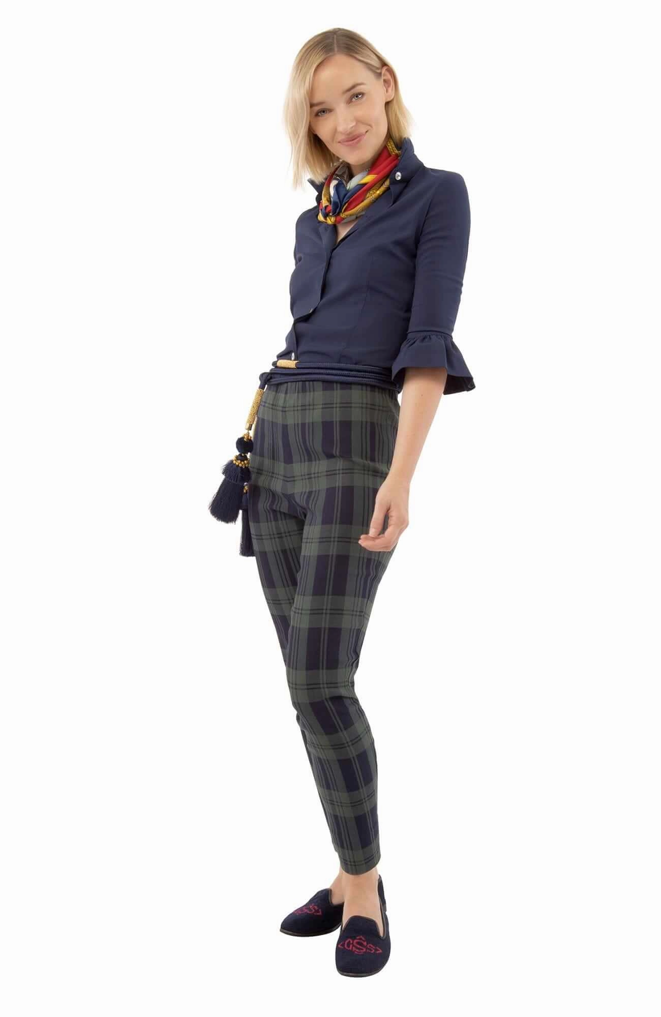 Gretchen Scott Priss Chiffon Blouse - Navy
