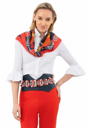 Gretchen Scott Priss Chiffon Blouse - White womens blouses promo