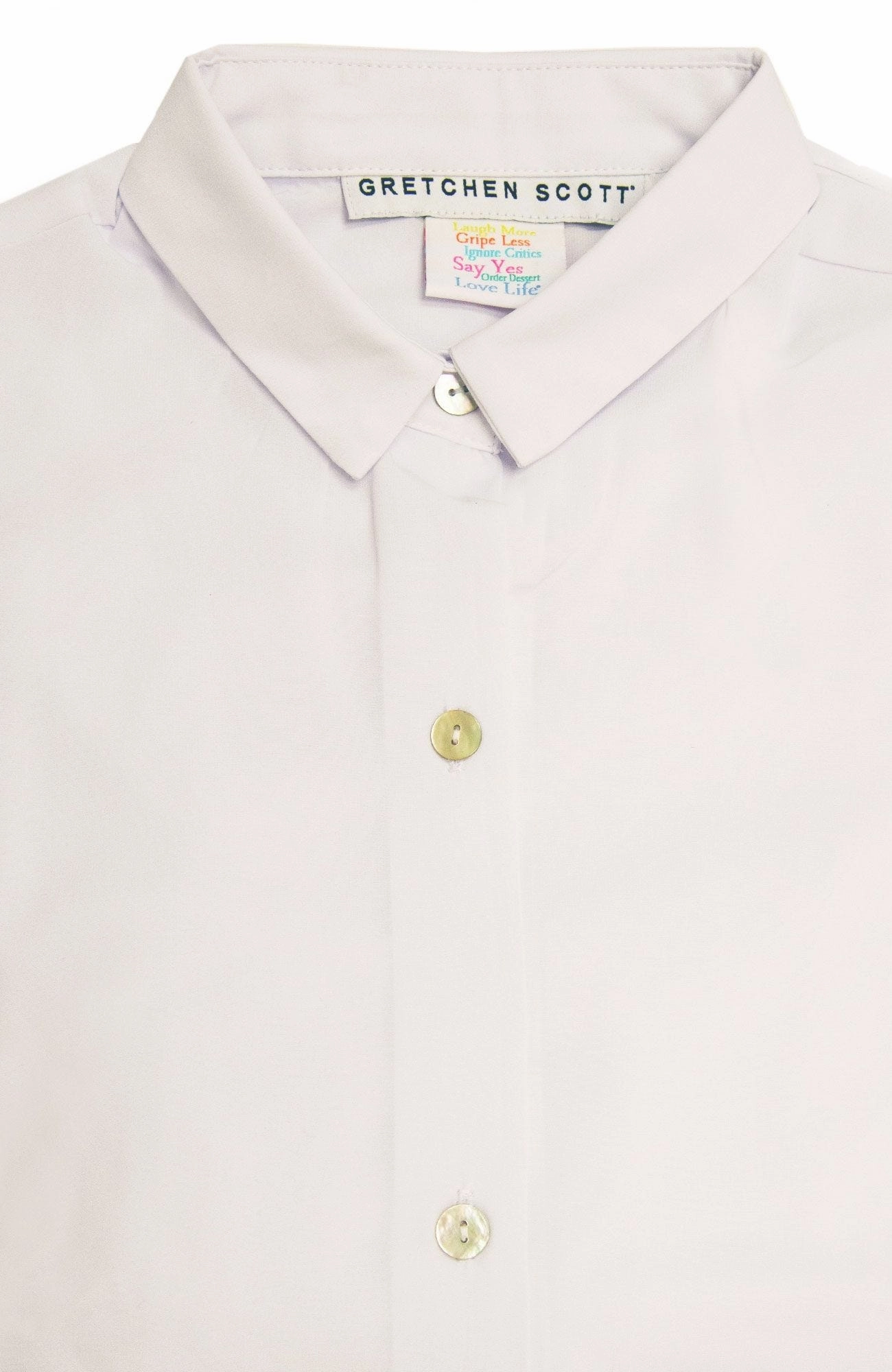 Gretchen Scott Priss Chiffon Blouse - White