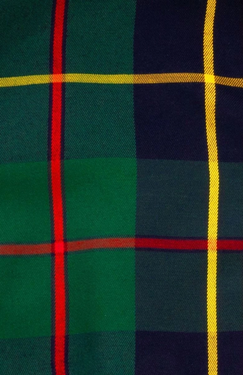 Gretchen Scott Ruff Neck Top - Plaidly Cooper - Green Plaid