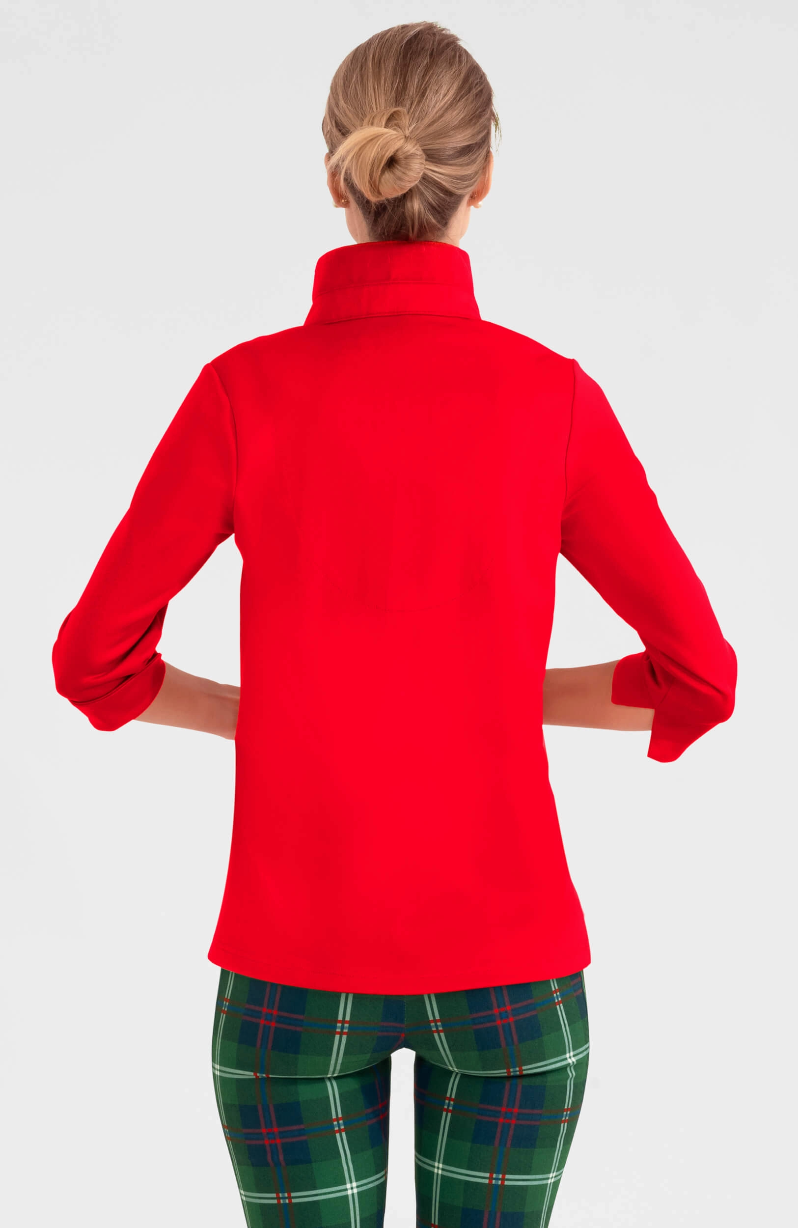 Gretchen Scott Twist & Shout Top - Crimson