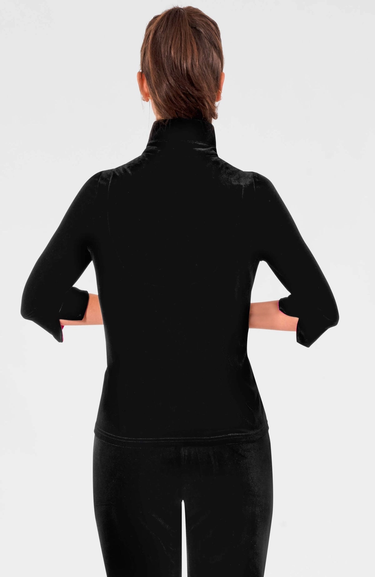 Gretchen Scott Twist & Shout Top - Silky Velvet - Black