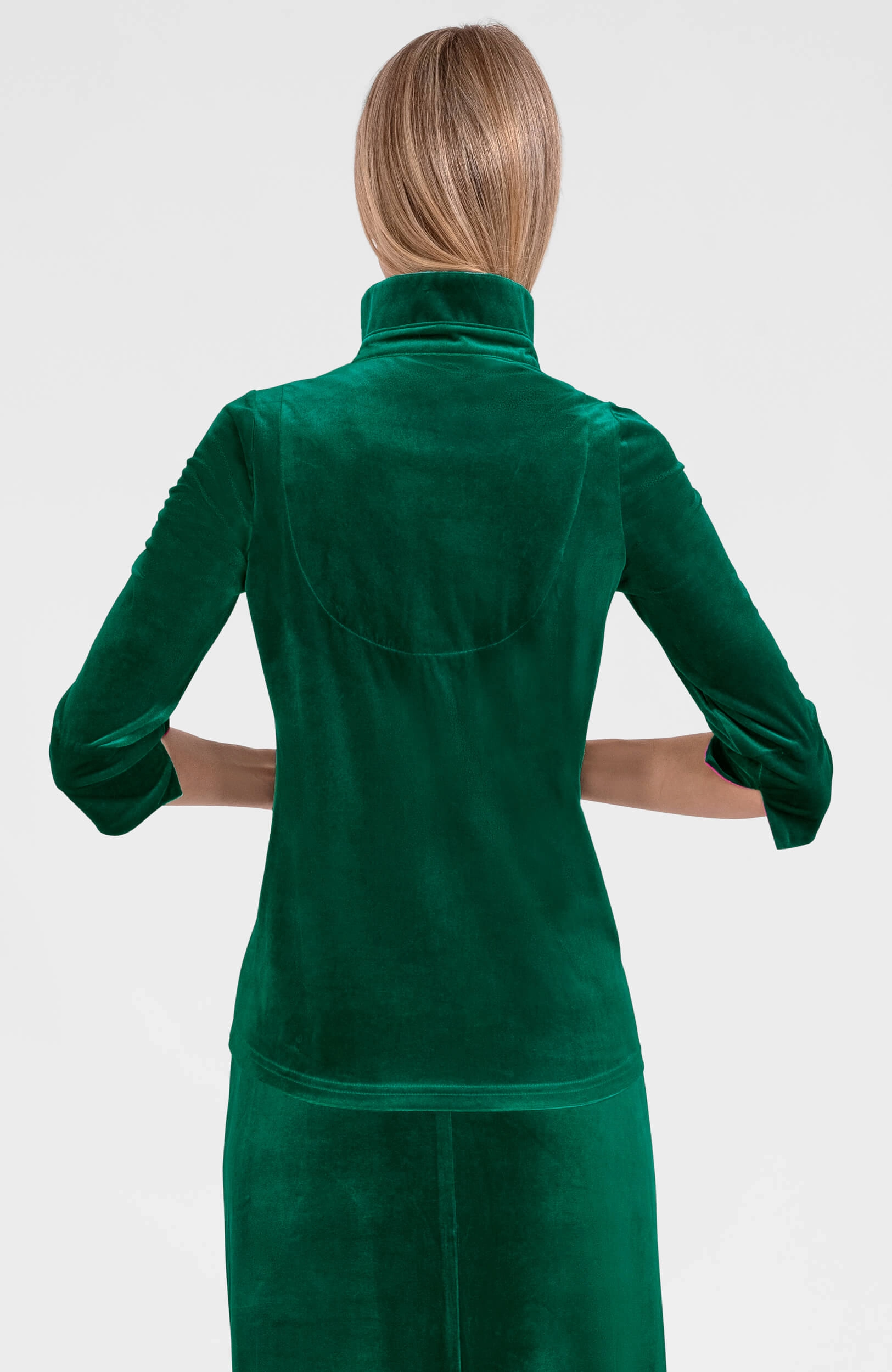 Gretchen Scott Twist & Shout Top - Silky Velvet - Green
