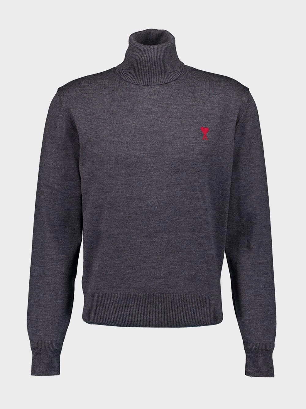 Grey Ami de Coeur-Embroidered Sweater Knitwear Mens - men's sweaters sale