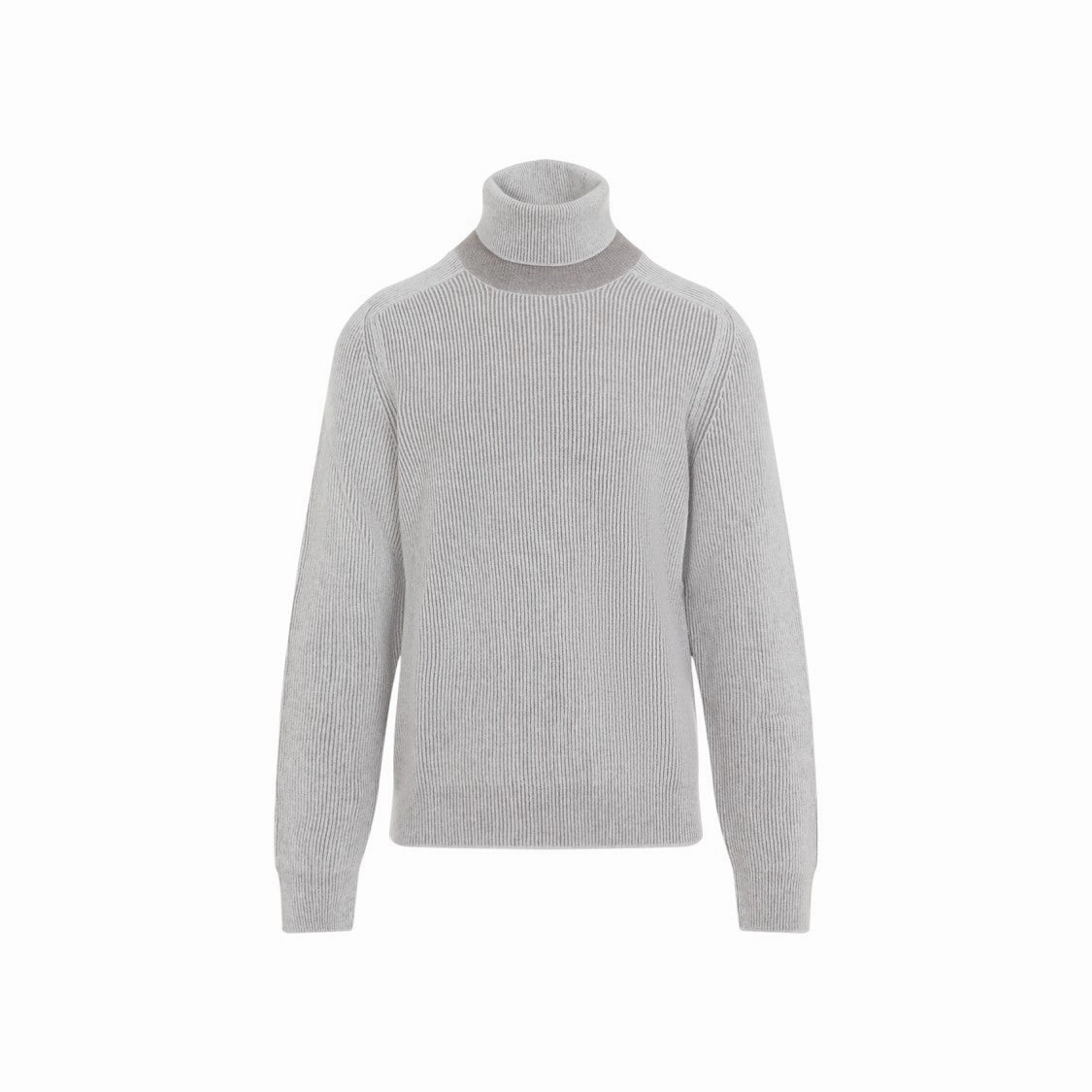 Grey Cashmere Vanise T-Neck Raglan Sleeves Sweater