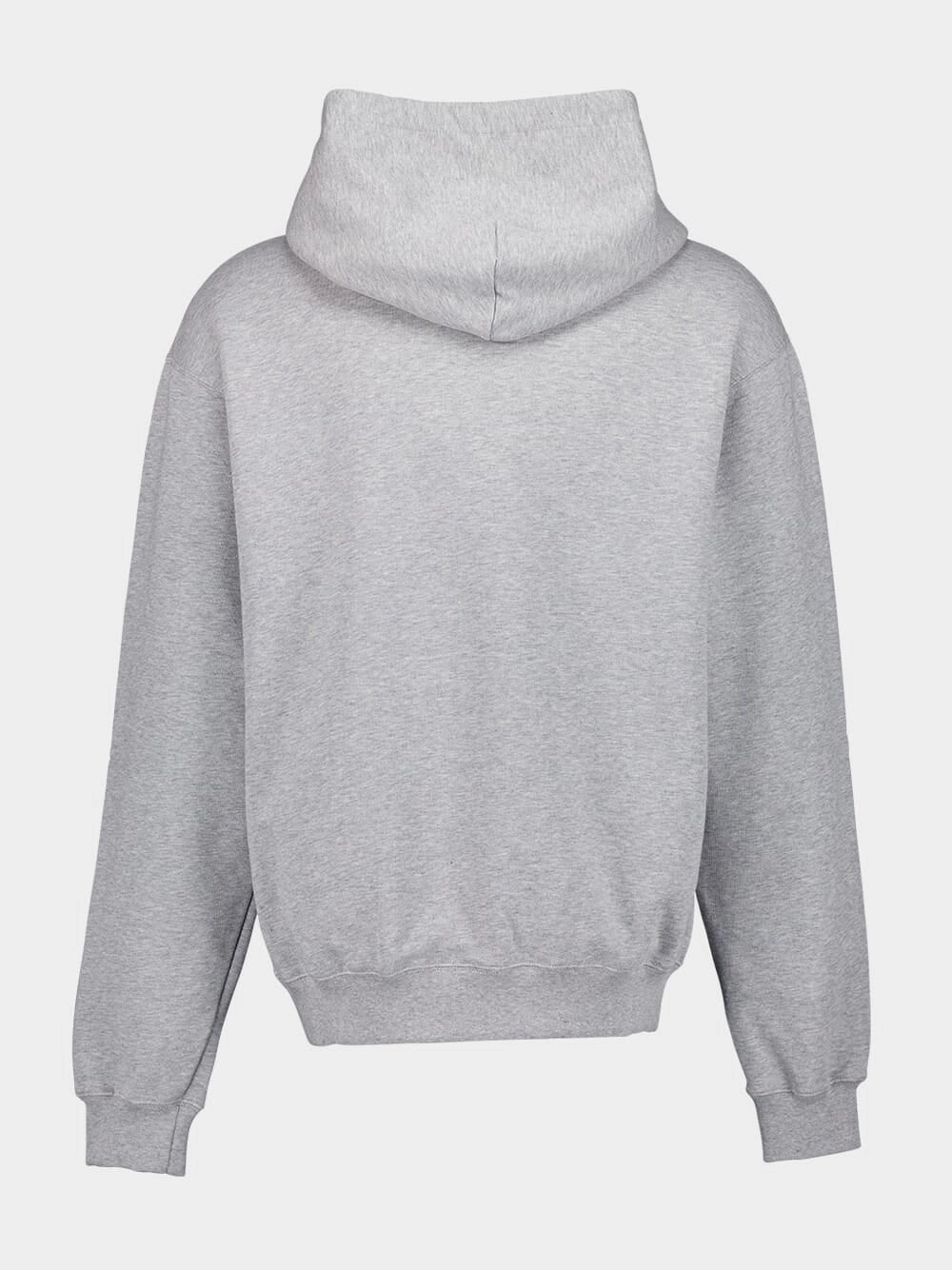 Grey Cotton Jersey Hooded Sweatshirt