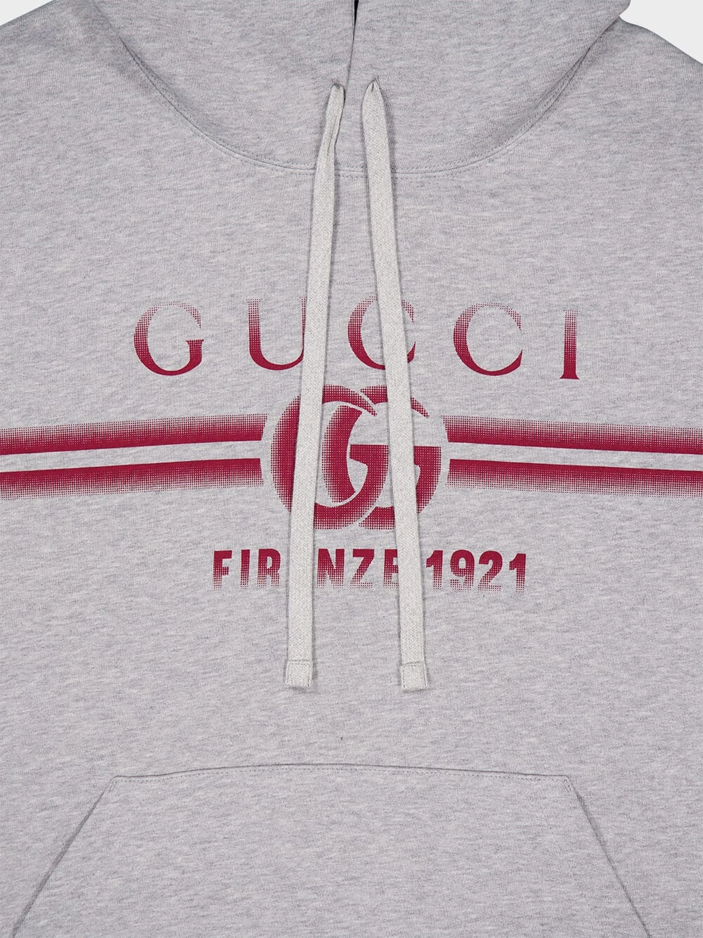 Grey Cotton Jersey Hooded Sweatshirt