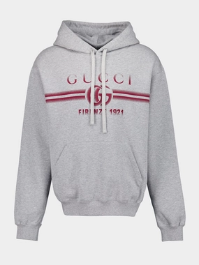 Grey Cotton Jersey Hooded Sweatshirt Tops Mens - thermal tops