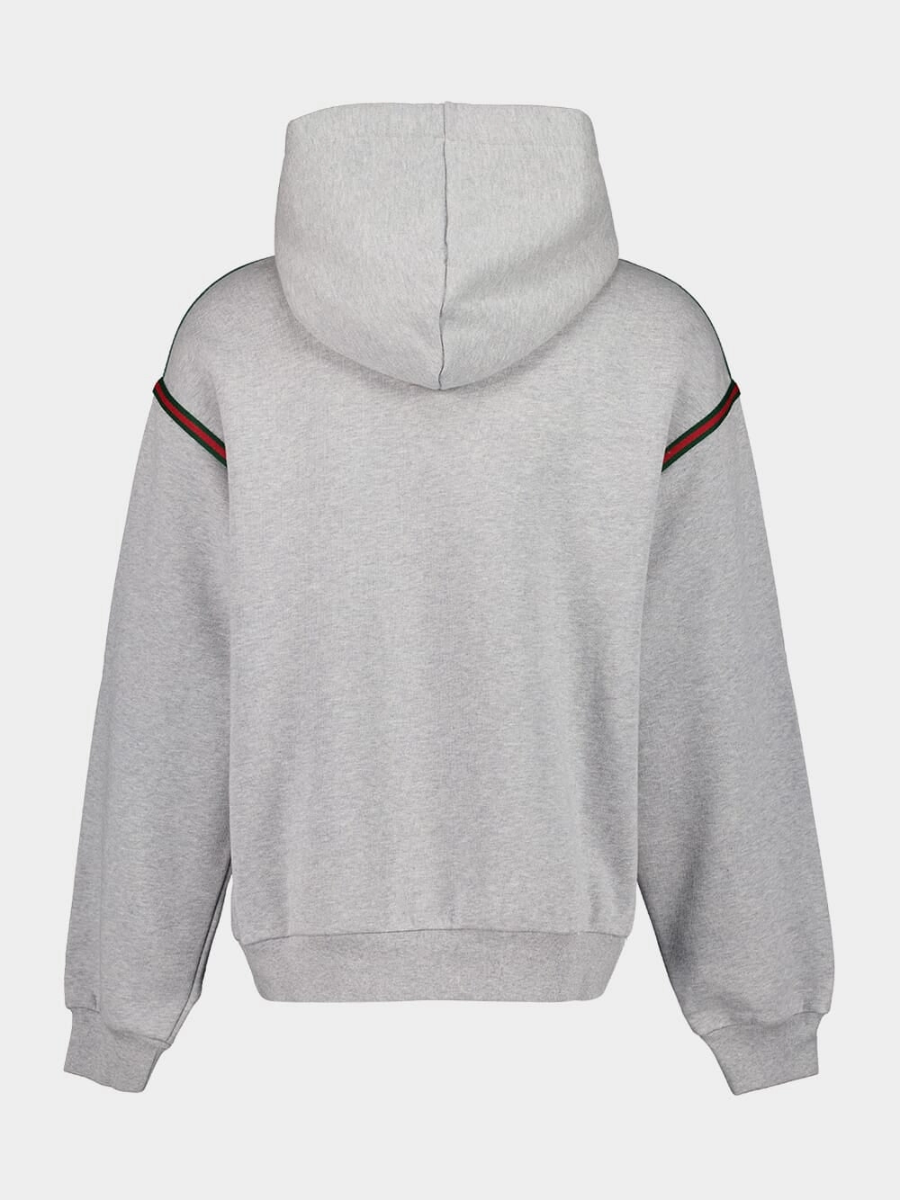 Grey Cotton Jersey Hooded Sweatshirt