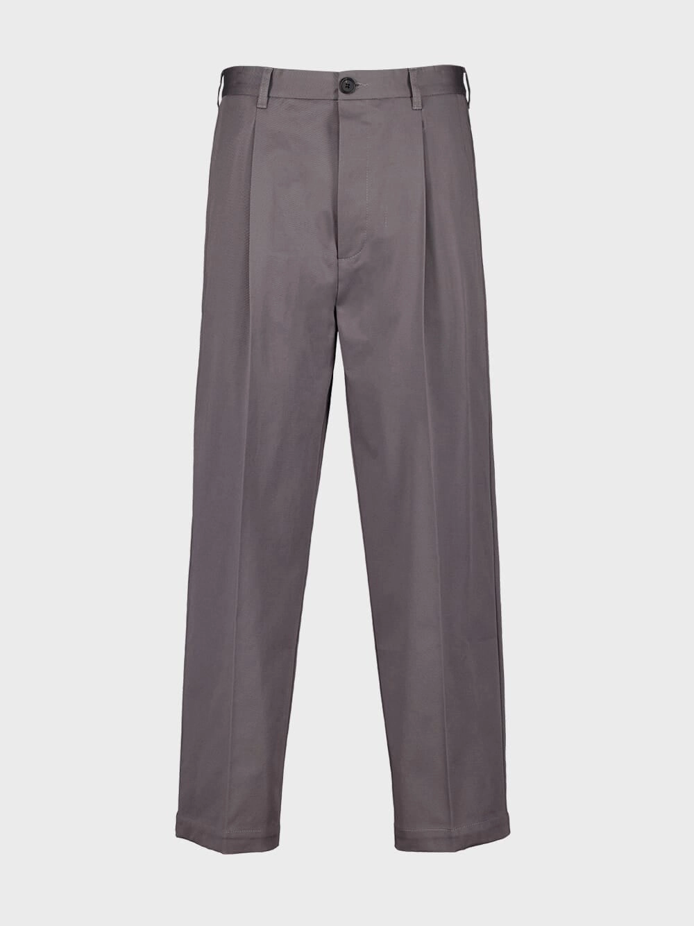 Grey Gabardine Classic Trousers
