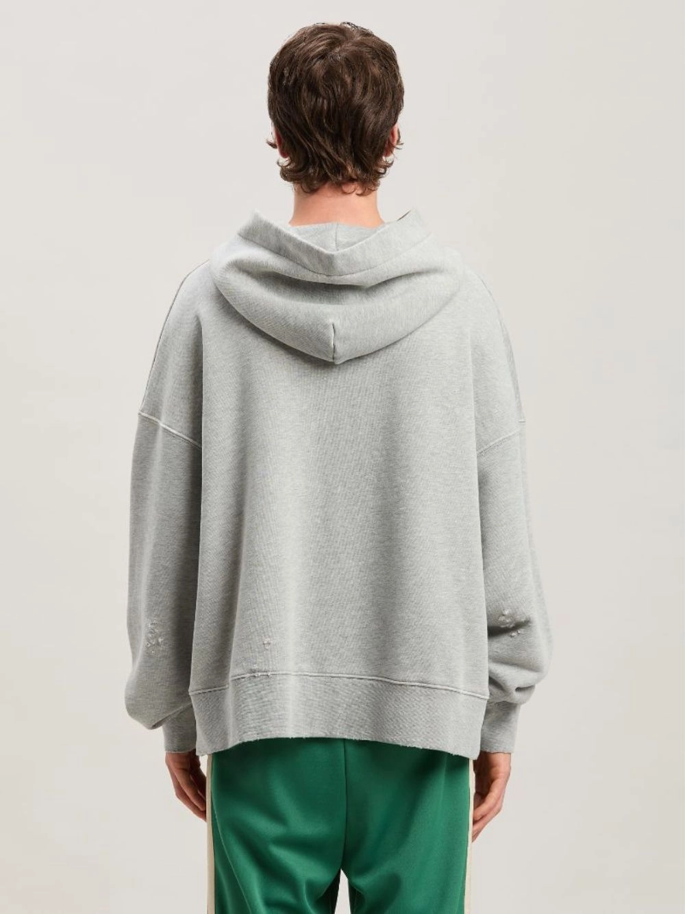 Grey Hooded Sweatshirt with Crossroads Bears Print