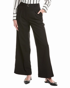 Grey Lab Pleated Wide Leg Pant womens cargo pants promo