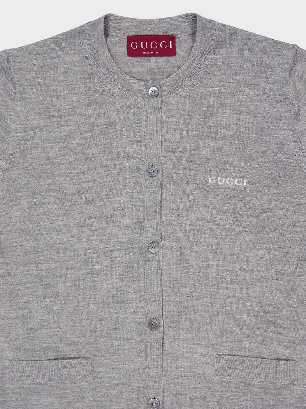 Grey Mlange Cashmere Silk Cardigan