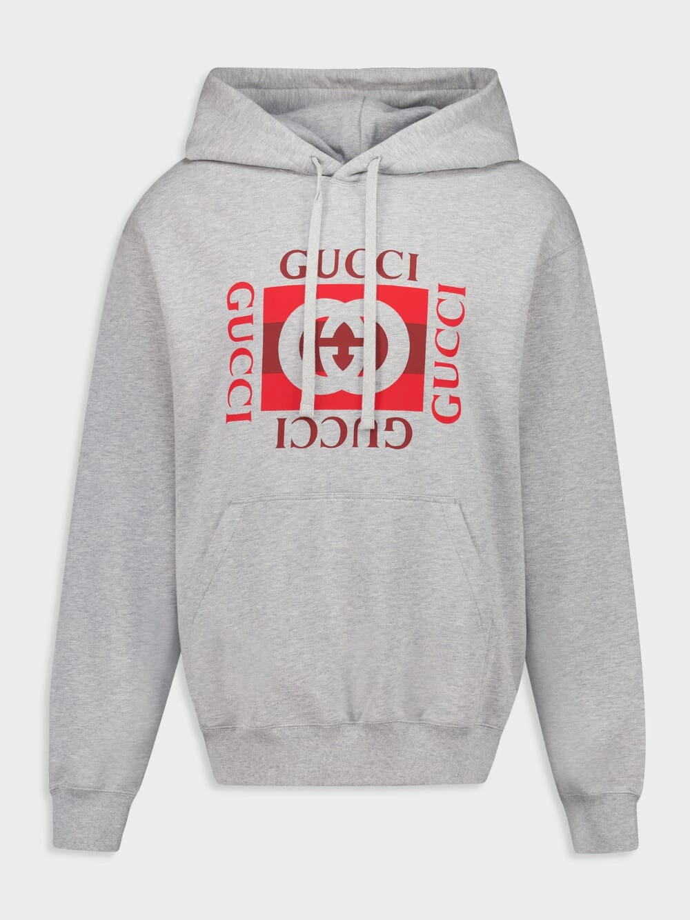 Grey Mlange Interlocking G Sweatshirt Tops Mens - thermal tops