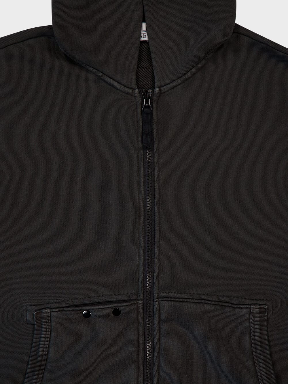 Grey Organic Cotton Zip Sweatshirt