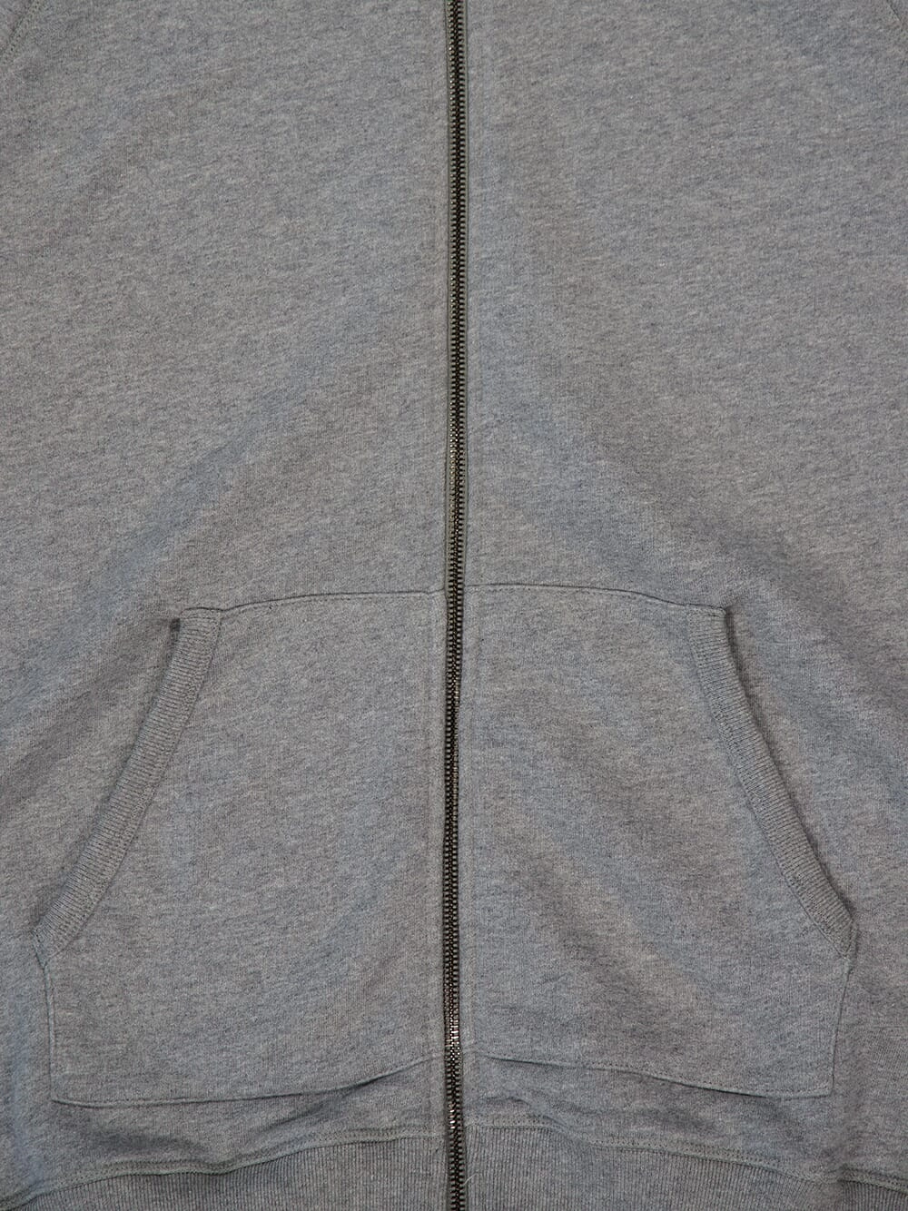 Grey Organic Cotton Zipped Hooded Sweatshirt
