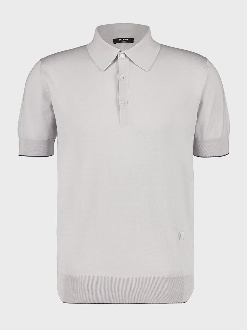 Grey Polo Regular Fit Cotton Silk Knit Tops Mens - men's t-shirts outlet