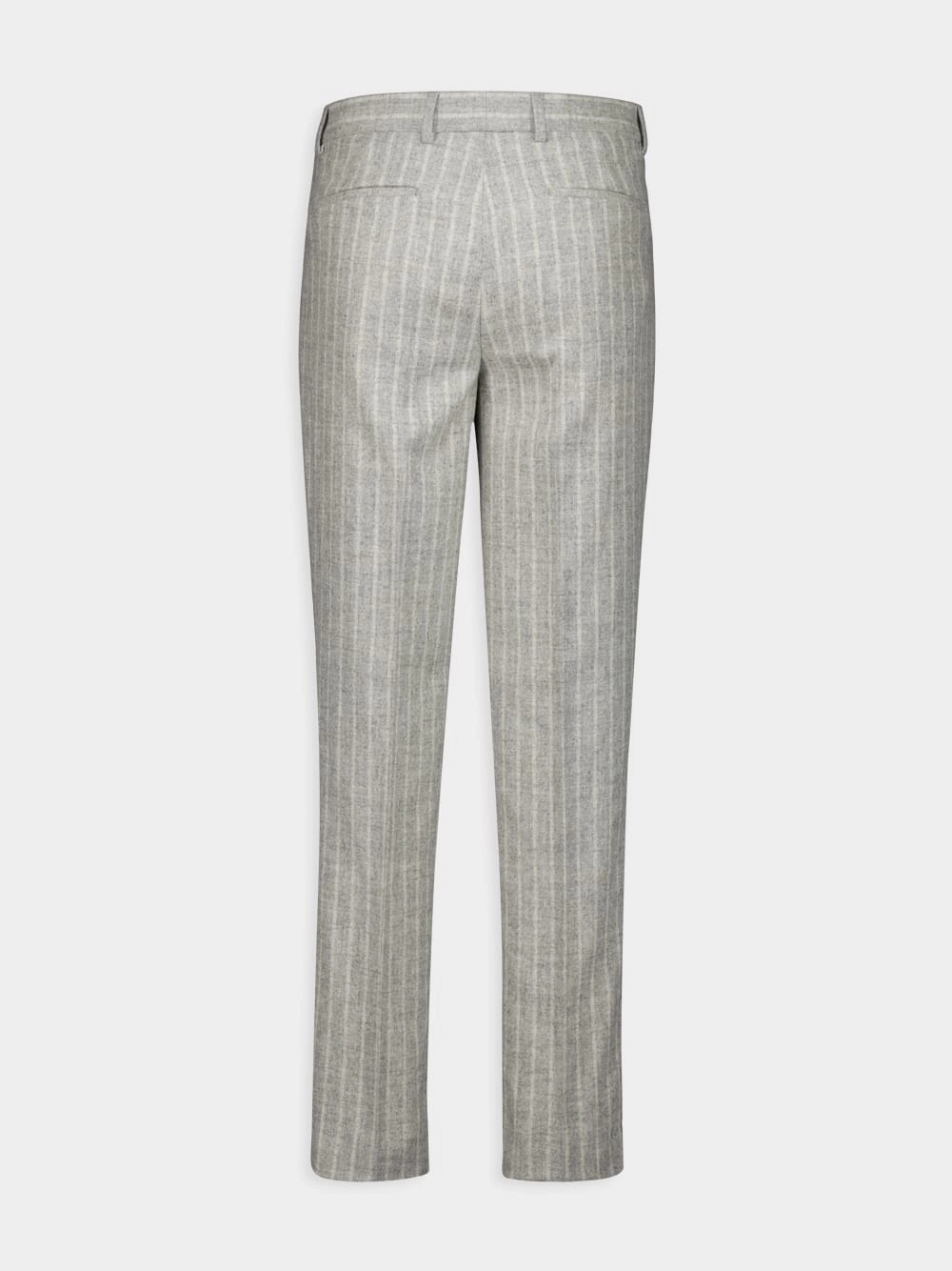 Grey Striped Alpaca Wool-Blend Suit