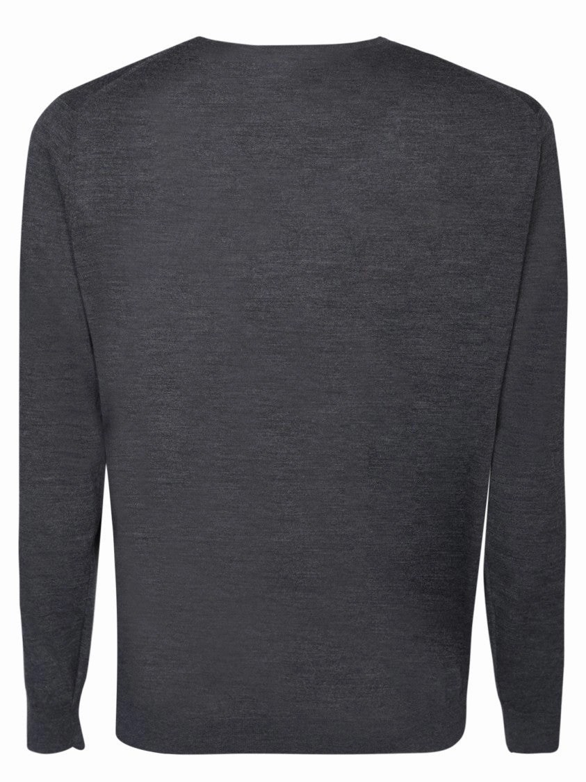 Grey Virgin Wool Knitwear