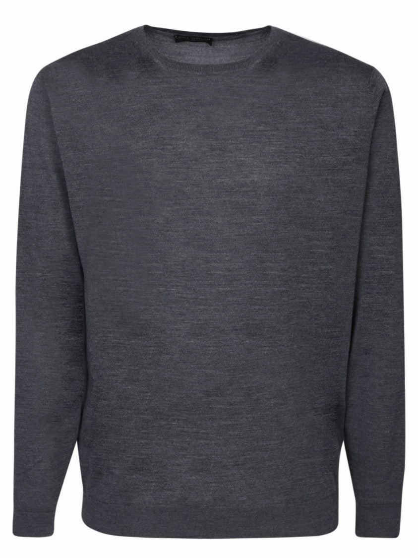 Grey Virgin Wool Knitwear