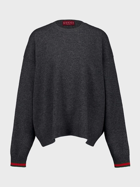 Grey Wool Cashmere Sweater Knitwear Womens - women's knitwear cheap