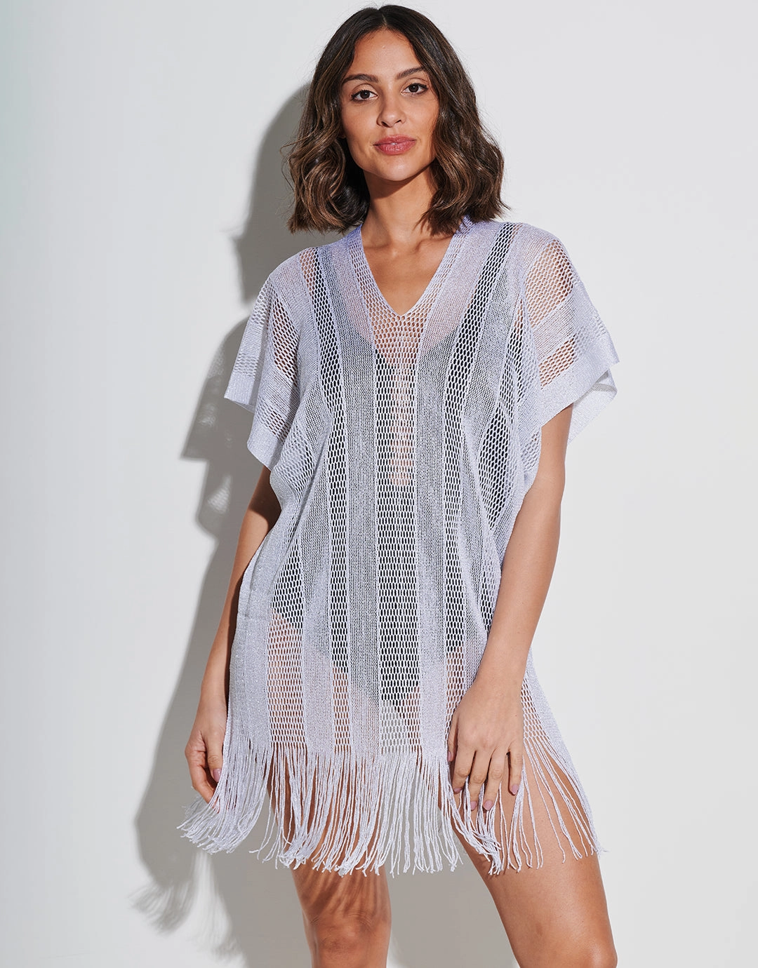Guayana Metallic Tunic - Silver Swim Womens - bikinis clearance