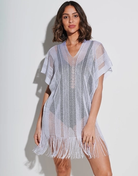 Guayana Metallic Tunic - Silver Swim Womens - bikinis clearance