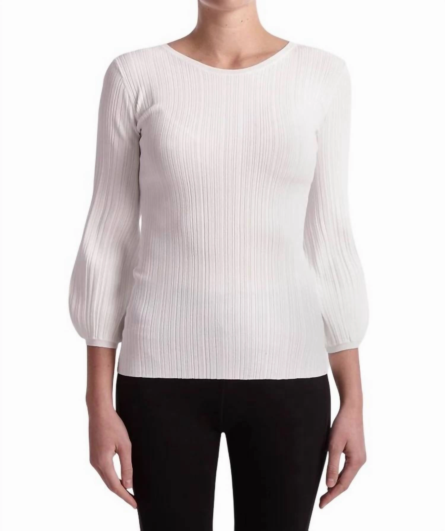 Guide Top In White Tops Womens - high-neck blouses