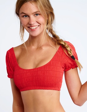 Habana Lilio Bikini Top - Red Swim Womens - swimsuits outlet
