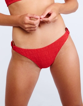 Habana Vaiva Bikini Pant - Red Swim Womens - crochet bikinis sale