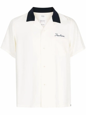 Hacking Short-Sleeve Silk Shirt mens polos clearance