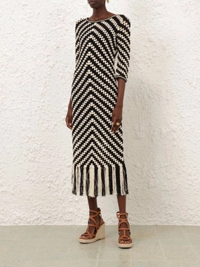 Halliday Hand Crochet Dress Knitwear Womens - women's knitwear cheap