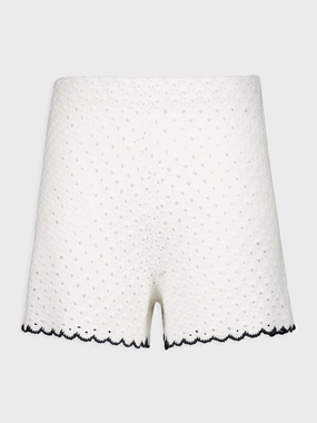 Halliday Scallop Knit Shorts Knitwear Womens - women's knitwear cheap