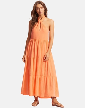 Halter Neck Dress - Cantaloupe Swim Womens - swimwear sale