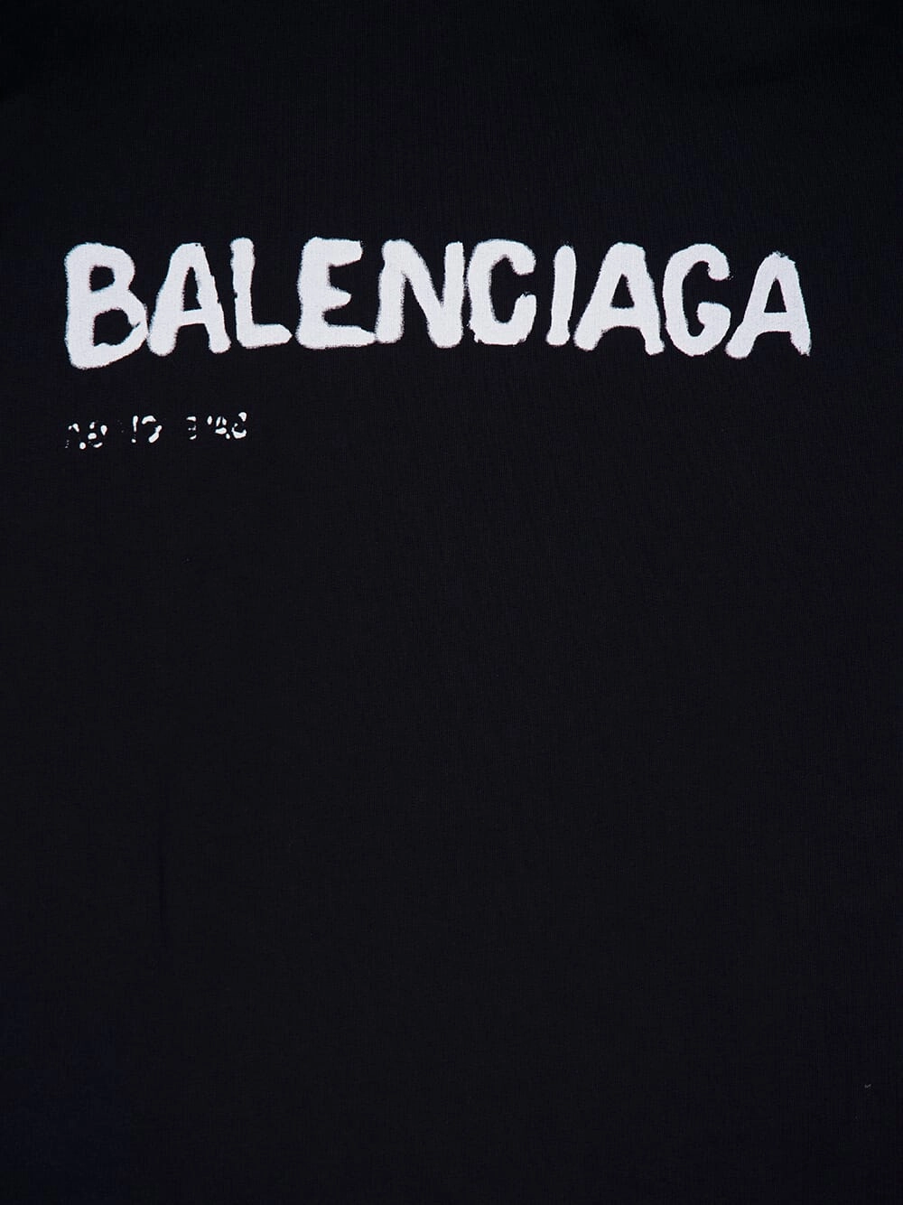 Hand-Drawn Logo Hoodie in Black