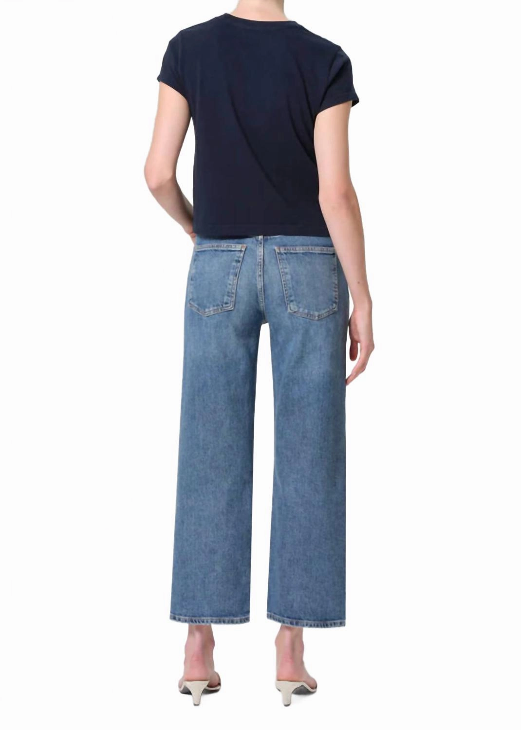 Harper Crop Jeans In Moor