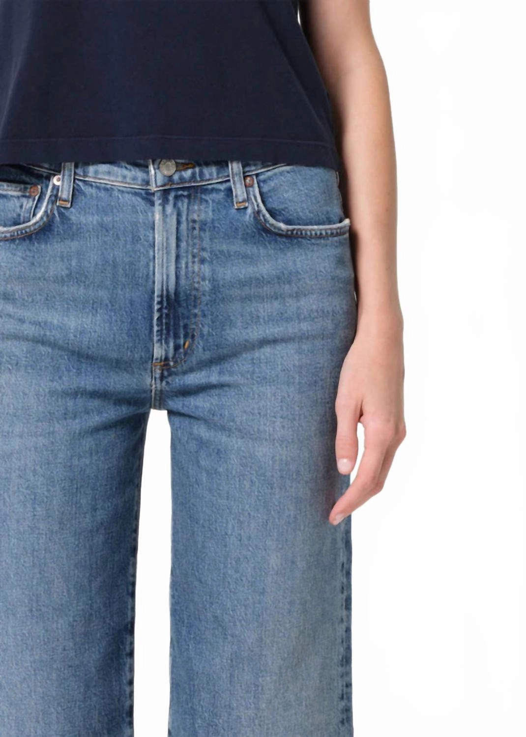 Harper Crop Jeans In Moor