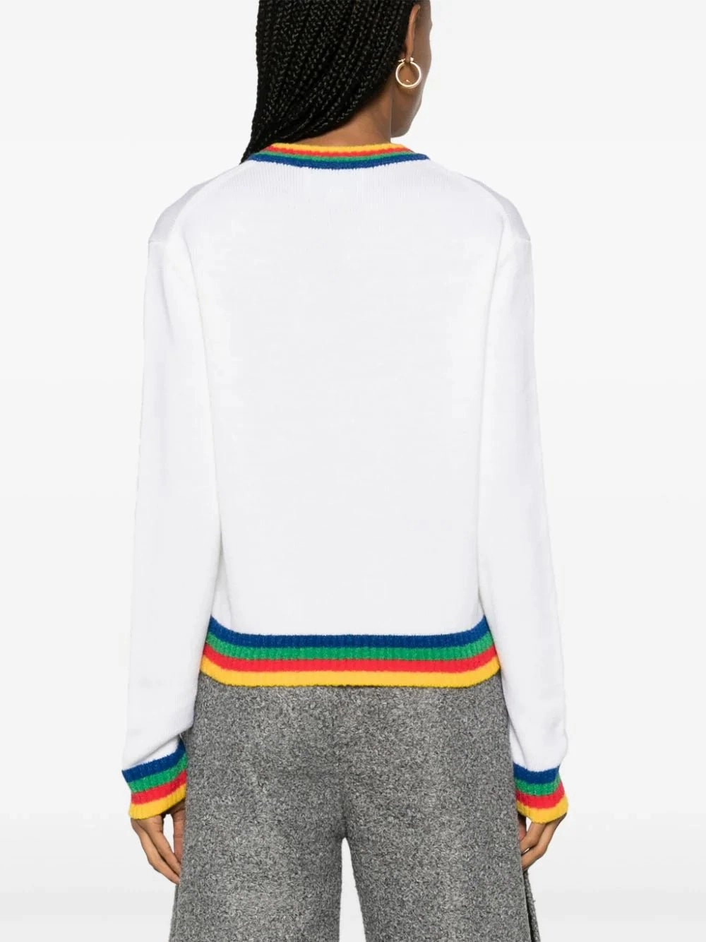 Heart Logo-Intarsia Boucl Jumper