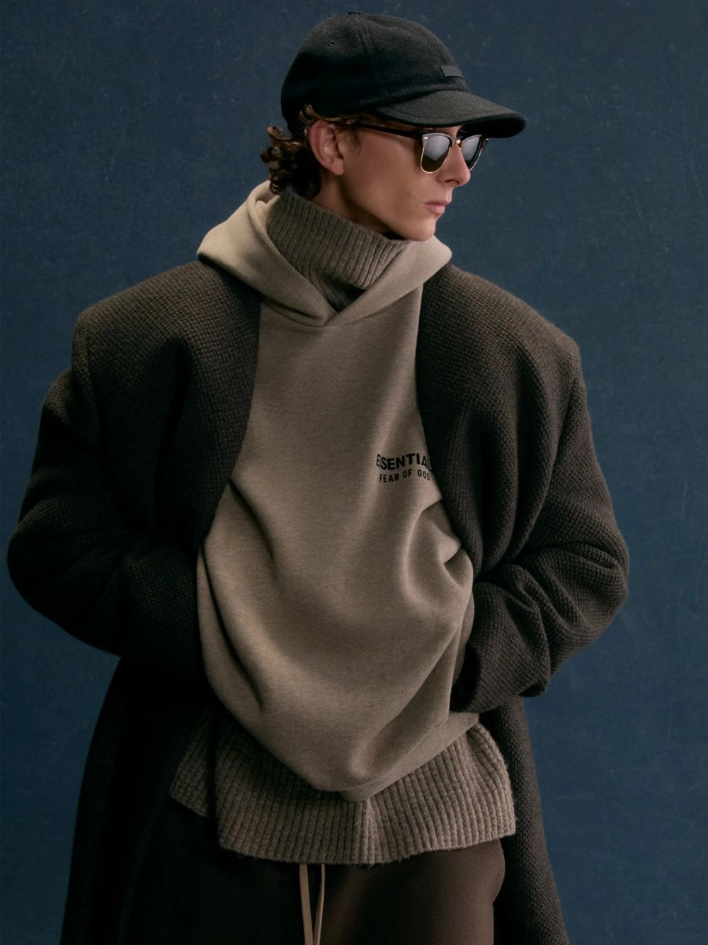 Heather Gray Fleece Sweatshirt Tops Mens - thermal tops
