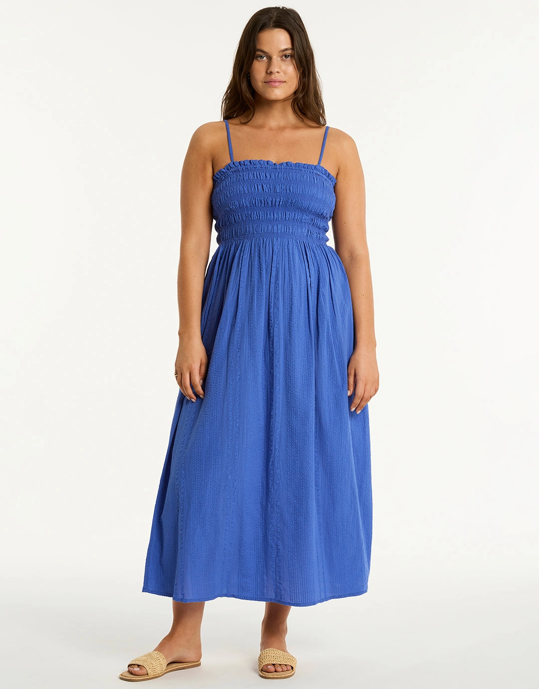 Heatwave Bandeau Dress - Blue Swim Womens - bikinis clearance