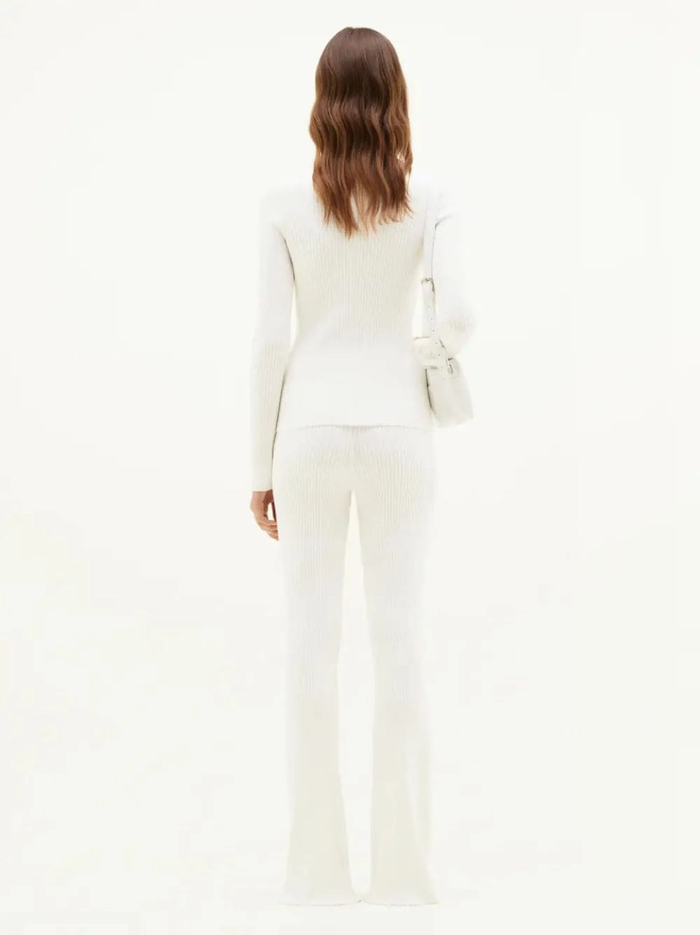 Heritage White ReEdition Rib Knit Mockneck Sweater