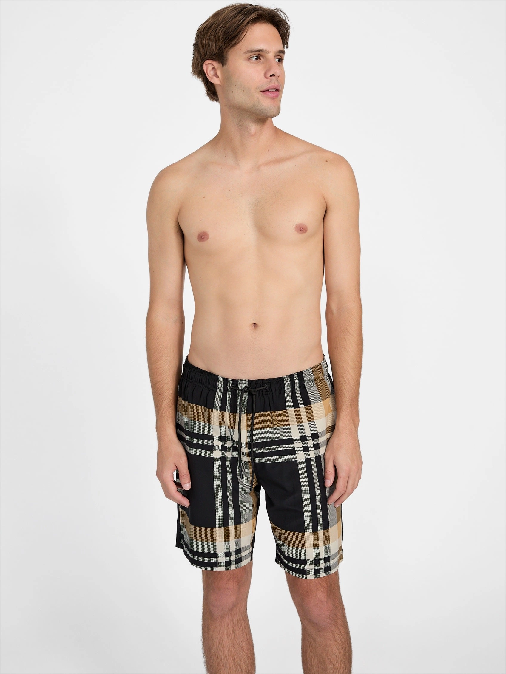Hertz Plaid Swim Shorts